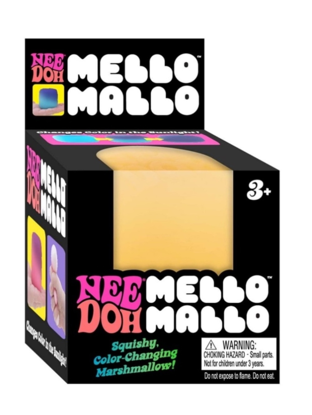 NeeDoh Mello Mallo Color-Changing Marshmallow Squishy - Yellow